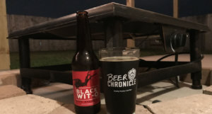 beer-chronicle-houston-craft-beer-review-black-wit-o-beer-on-outdoor-fireplace