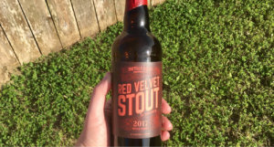 Beer-Chronicle-Houston-Craft-Beer-Review-Buffalo-Bayou-Red-Velvet-Stout-Bottle-In-Hand