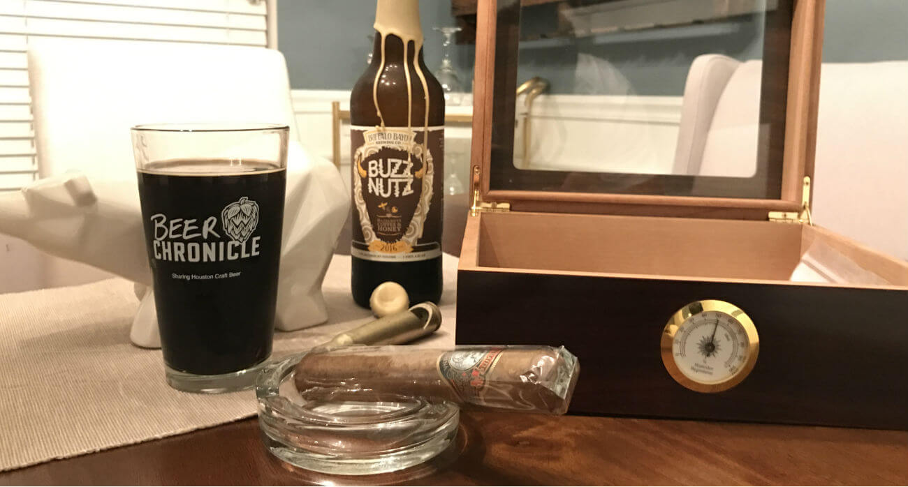beer-chronicle-houston-craft-beer-review-buzz-nutz-beer-with-cigar