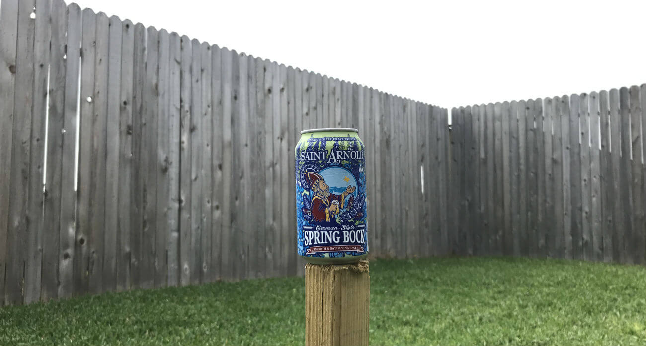 Beer-Chronicle-Houston-Craft-Beer-Review-Saint Arnold Spring Bock-Can-On-Post