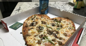 Beer-Chronicle-Houston-Craft-Beer-Review-Spring-Pils-With-Hear-Shaped-Pizza