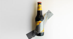 Beer-Chronicle-josh-olalde-food-and-beer-photographer-shiner-bock-banana-wall-art-duct-tape